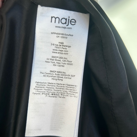 NWOT Maje Visala Tweed Effect Cardigan Jacket Straight Midi Size 38 M - Picture 11 of 13